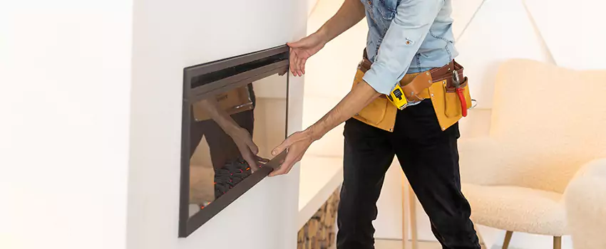 Metal Fireplace Installation in Reston, Virginia