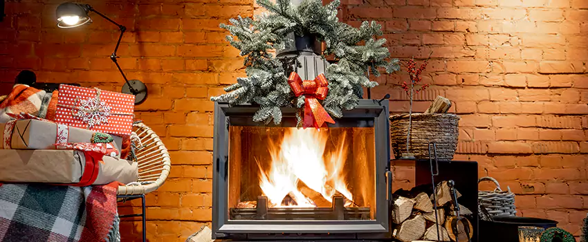 Travis Industries Linear Gas Fireplace Installation in Reston, Virginia