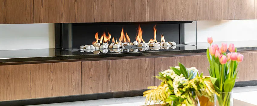 Double-height Fireplace Design Refurbishment in Reston, Virginia