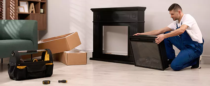 Old Rusted Metal Fireplace Repair And Replacement in Reston, VA